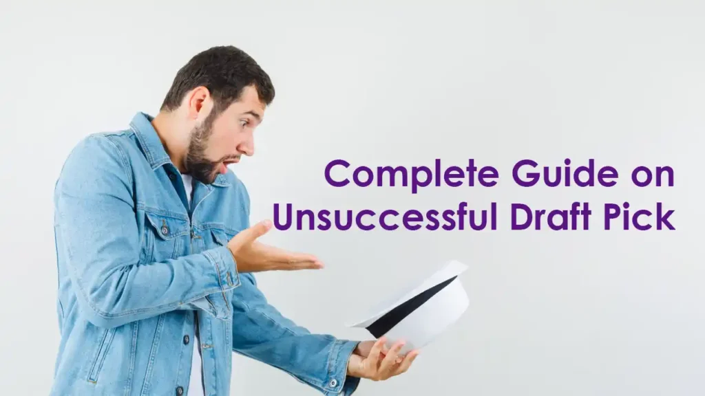 The Tale of an Unsuccessful Draft Pick: Lessons in Resilience and Growth